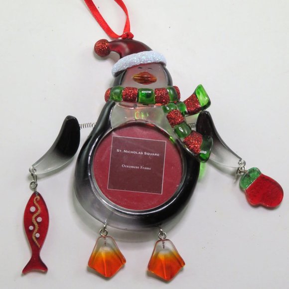St Nicholas Square Penguin Photo Ornament - Picture 1 of 1